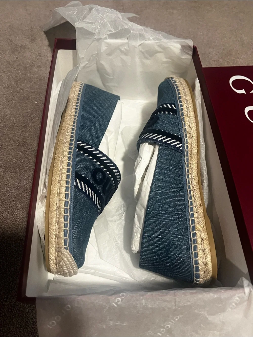 Gucci Ines Espadrille Flat